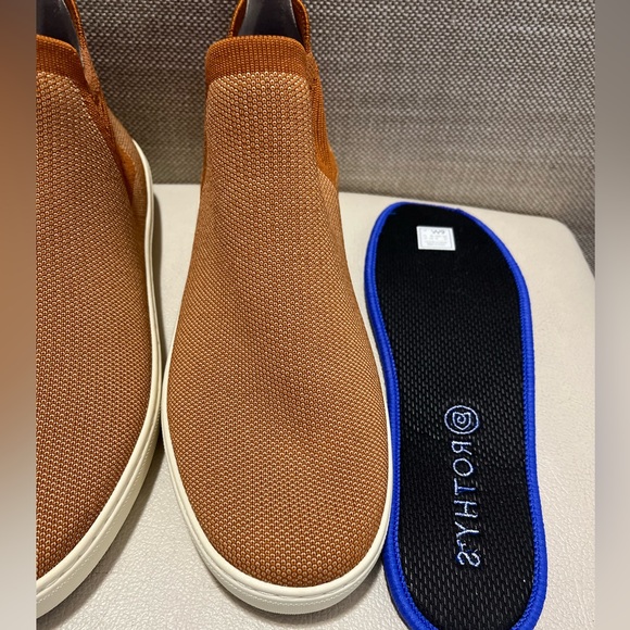 Rothy’s The Chelsea Pull-On Ankle Boots Sneakers Shoes In Tan Women’s Size 9 - Picture 8 of 10